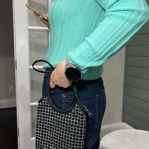 Elegant Black and Silver Women's Bag